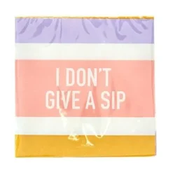 I Don't Give A Sip Cocktail Napkin