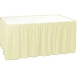 Ivory Table Skirt