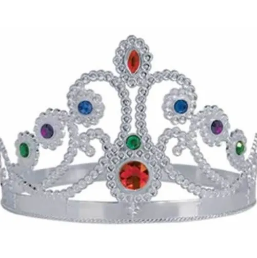 Jeweled Silver Queen's Tiara