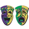 Jumbo Glittered Comedy Tragedy Cutouts