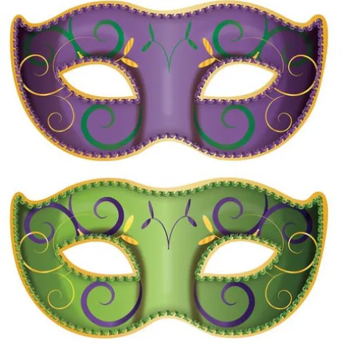 Jumbo Mardi Gras Mask Cutouts