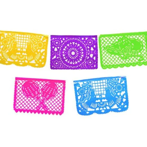 Jumbo Neon Plastic Picado Banner