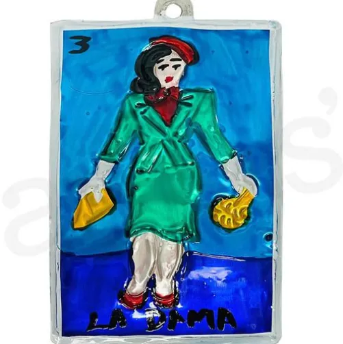 La Dama Tin Ornament
