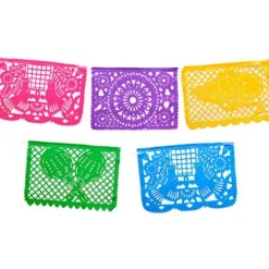 Large Neon Plastic Picado Banner