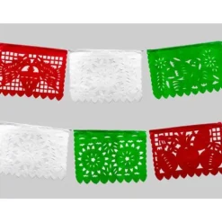 Large Red, White, and Green Plastic Picado