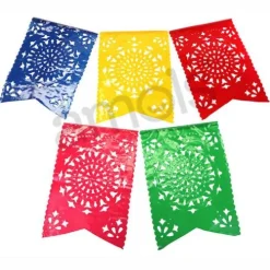 Large Sol Plastic Flag Picado Banner