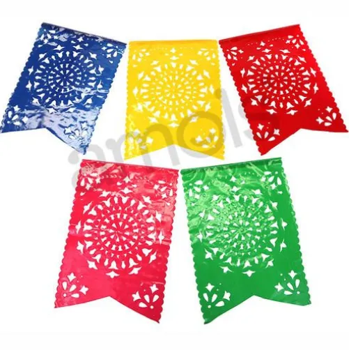 Large Sol Plastic Flag Picado Banner