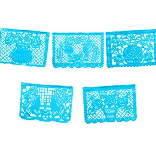 Large Turquoise Plastic Picado