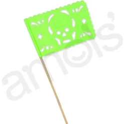 Light Green Sugar Skull Flag