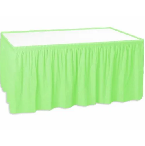 Light Green Table Skirt