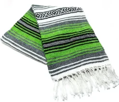 Lime Green Mexican Blanket