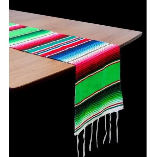 Lime Green Serape Table Runner