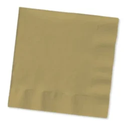 Metallic Gold Beverage Napkins