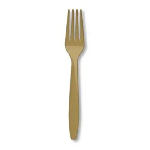 Metallic Gold Forks
