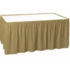 Metallic Gold Table Skirt