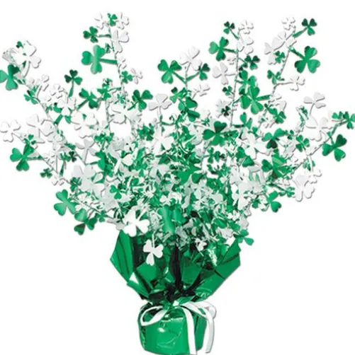 Metallic Shamrock Burst Centerpiece