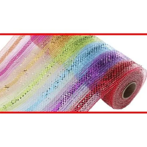 Multicolor Stripe Mesh Roll