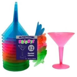 Neon Martini Glasses