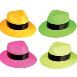 Neon Plastic Gangster Hat