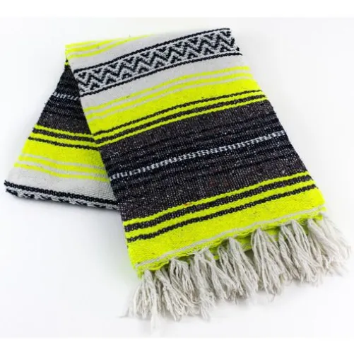 Neon Yellow Mexican Blanket
