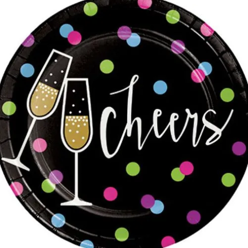 New Year Cheers Luncheon Plates