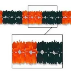 Orange-Black Pageant Garland