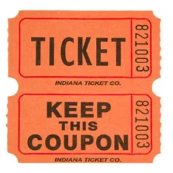Orange Double Ticket Roll