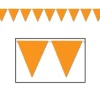 Orange Pennant Banner