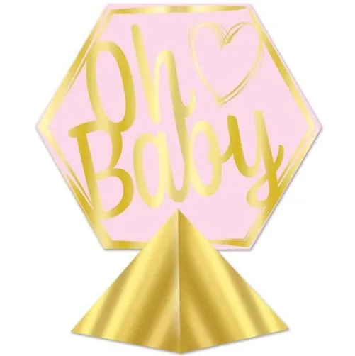 Pink 3-D Oh Baby Centerpiece