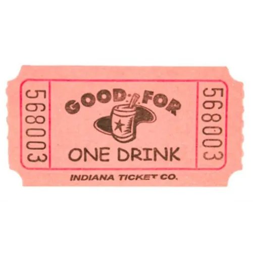 Pink Drink Ticket Roll