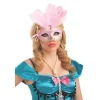 Pink Feather Carnival Mask