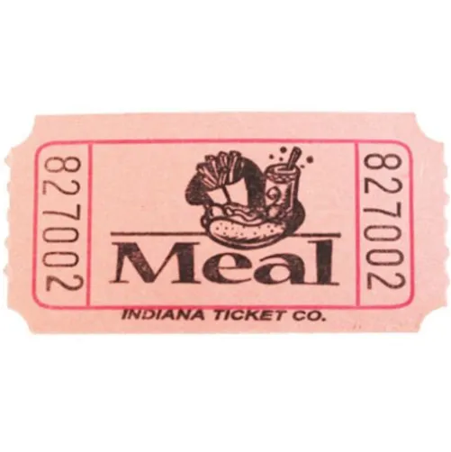 Pink Meal Ticket Roll