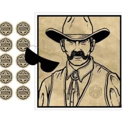 Pin the Badge on the Sheriff Game