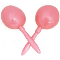 Plain Coral Maracas