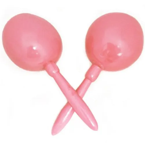 Plain Coral Maracas
