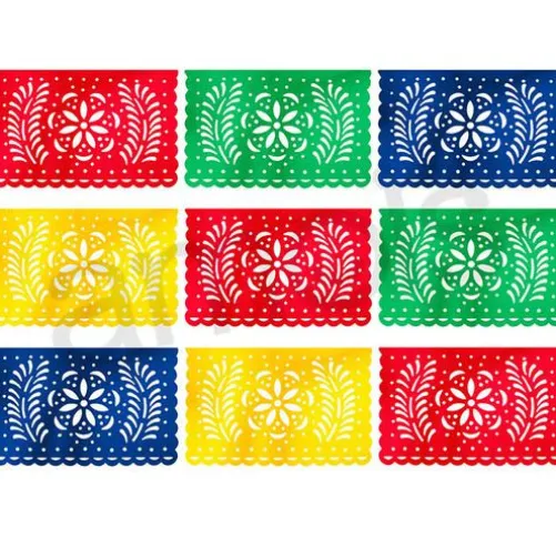100' Plastic Picado Banner