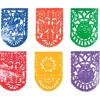 Plastic Picado Mexican Party Flags