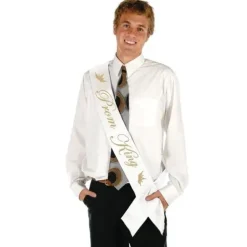 Prom King Satin Sash
