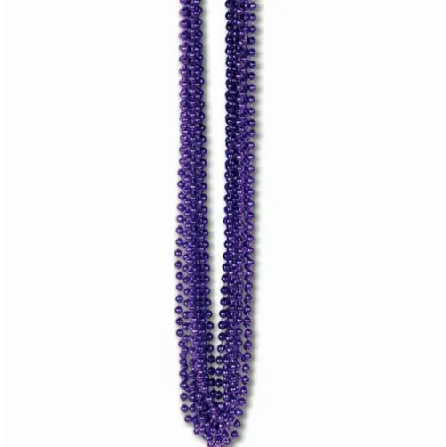 Purple Metallic Bead Necklaces
