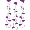 Purple Printed Grad Whirls