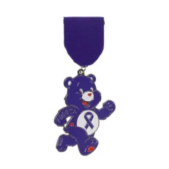 Purple Support Bear Medal