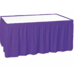 Purple Table Skirt