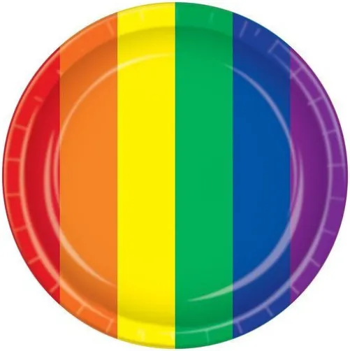 Rainbow Dessert Plates