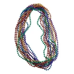 Rainbow Metallic Bead Necklaces