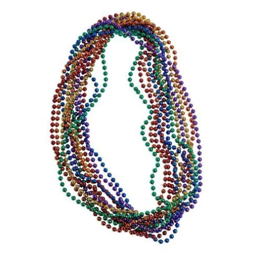 Rainbow Metallic Bead Necklaces