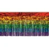 Rainbow Metallic Fringe Drape