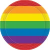Rainbow 7" Plates