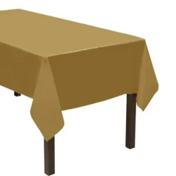 Rectangular Table Cover Metallic Gold