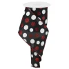 Red and White Dot Black Ribbon