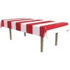 Red and White Stripes Tablecover